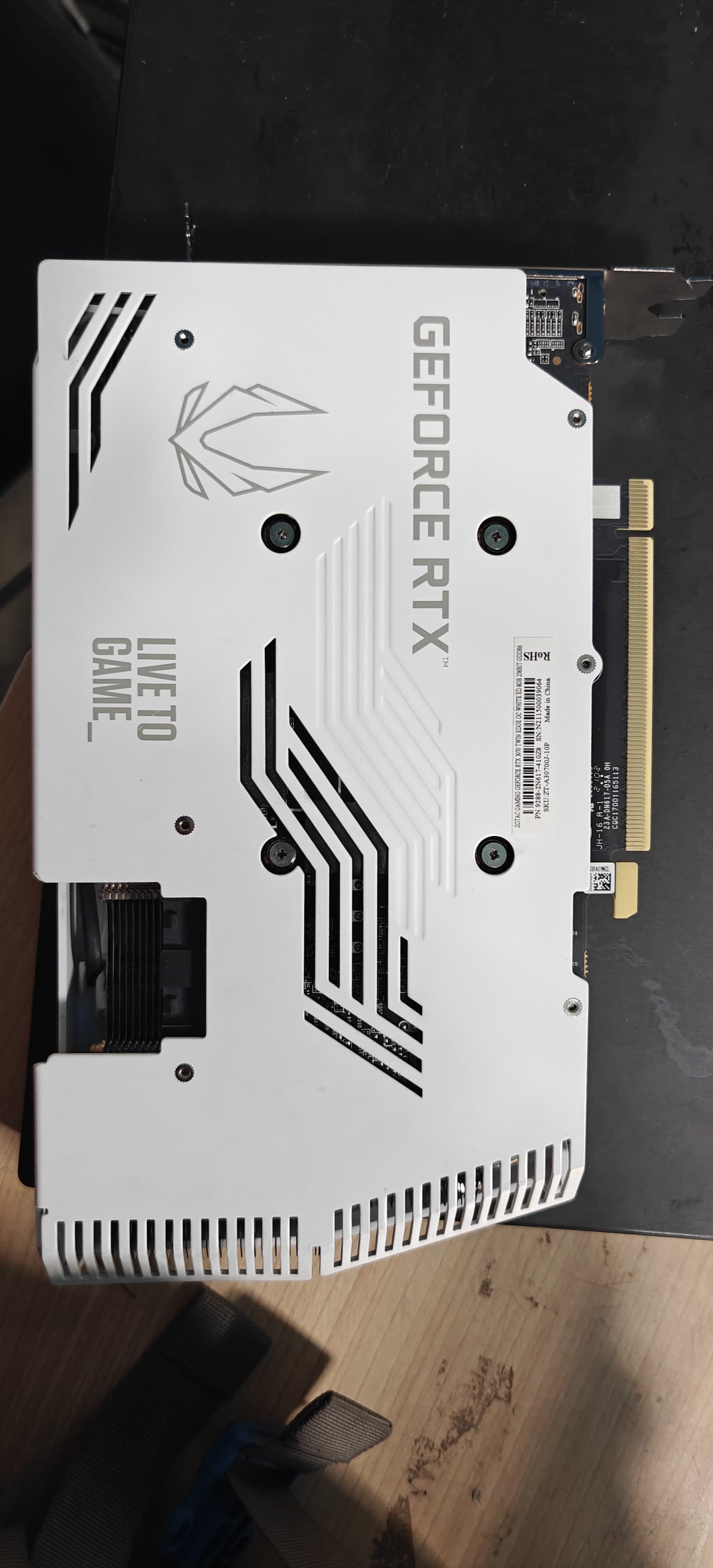 ZOTAC GAMING RTX 3070 Twin Edge OC White Edition 8GB Used GPU