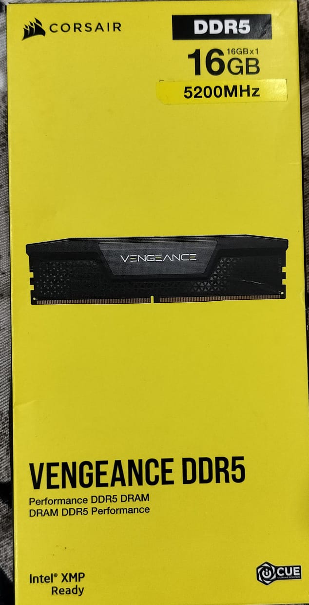 CORSAIR Vengeance 16GB (1x16GB) DDR5 DRAM 5200MHz Used RAM