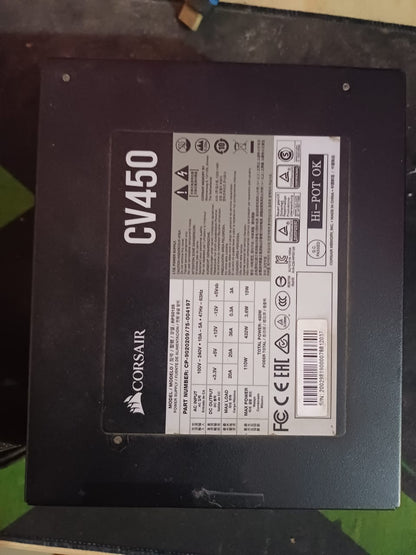 Corsair CV450 CV Series 80 Plus Bronze Certified 450 Watts Used PSU