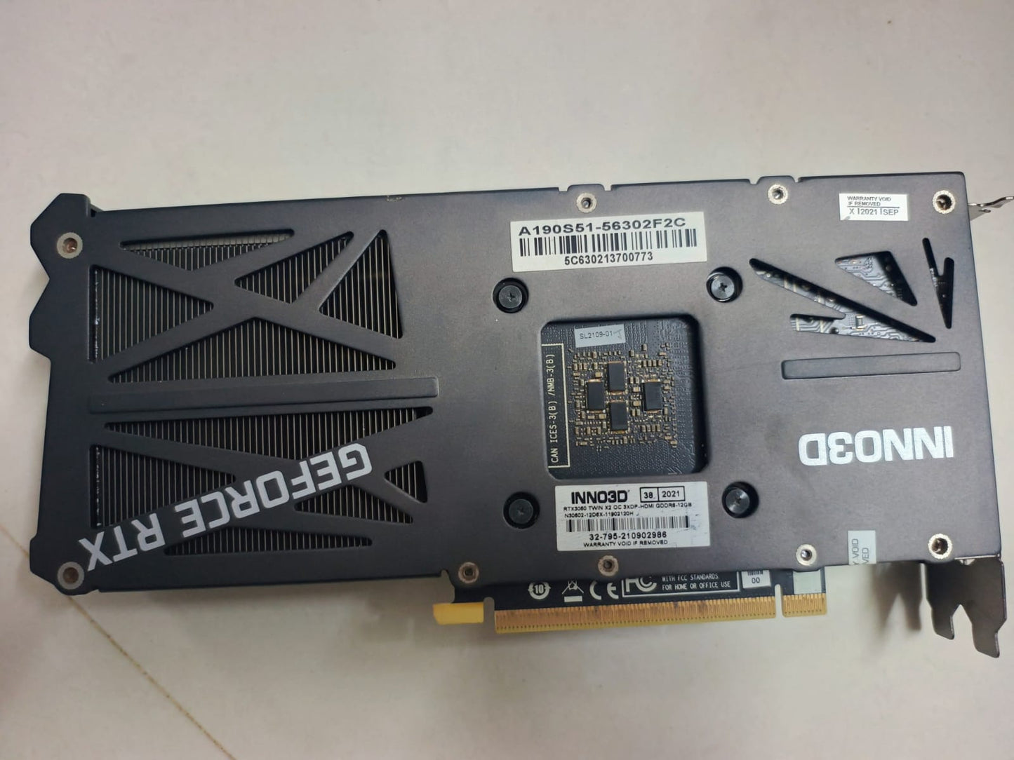 Inno3D RTX 3060 Twin X2 12 GB GDDR6 Used GPU