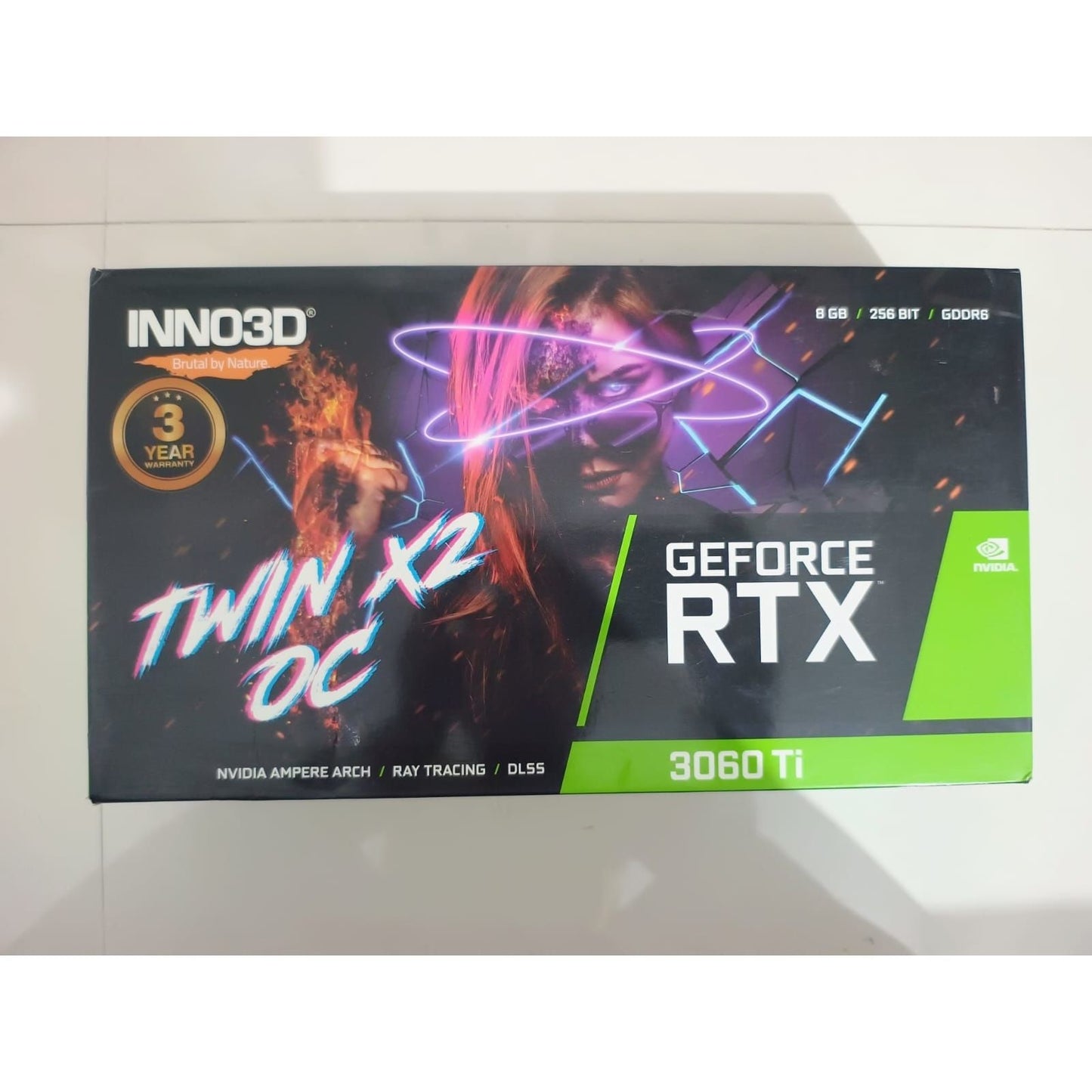 Inno3D RTX 3060 Ti Twin X2 8 GB GDDR6 Used GPU