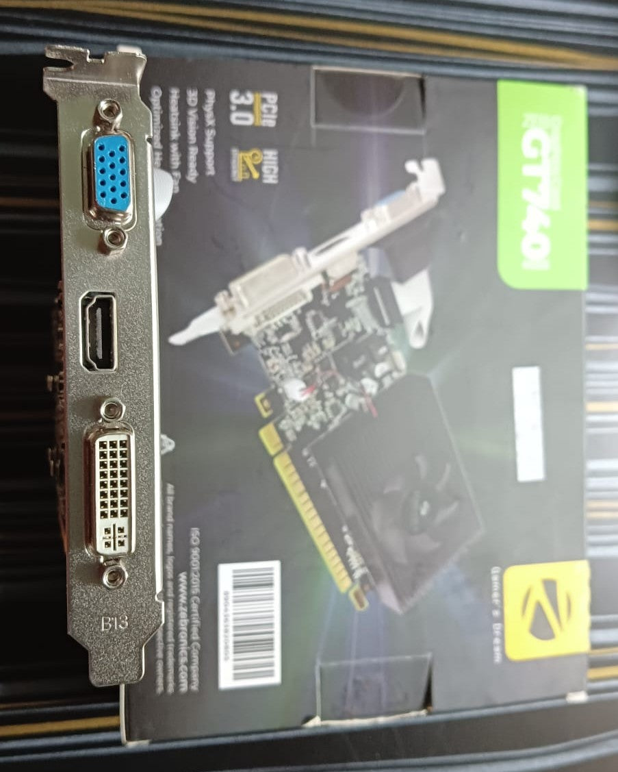 Zebronics Nvidia GEFORCE GT 740 4GB DDR3 Used GPU