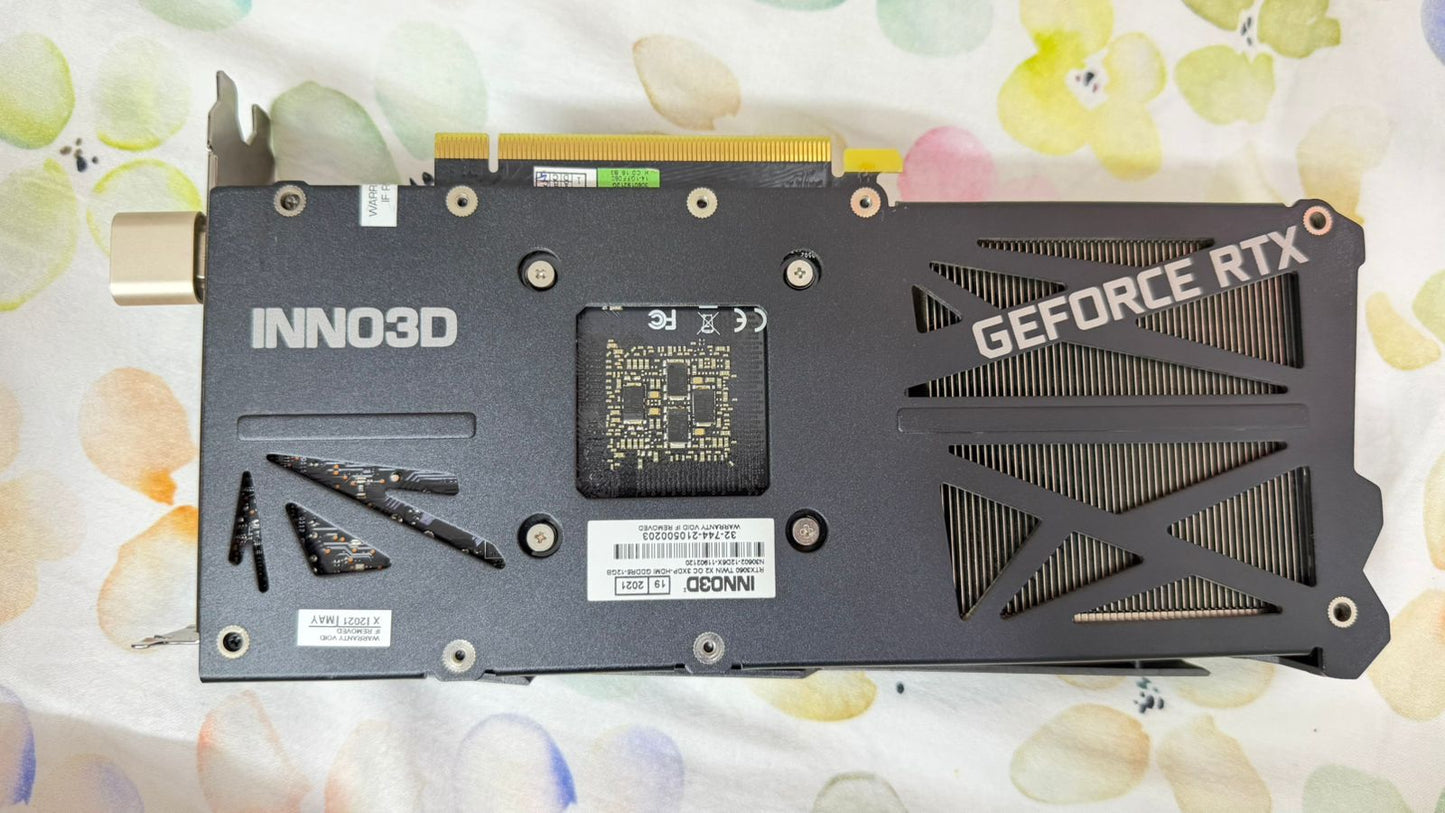 Inno3D RTX 3060 Twin X2 12 GB GDDR6 Used GPU