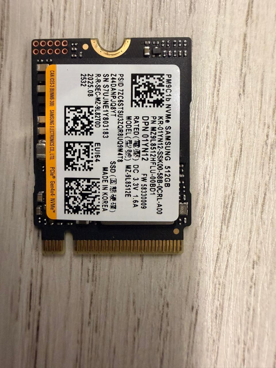 Samsung PM9C1a 512GB M.2 NVMe Used SSD