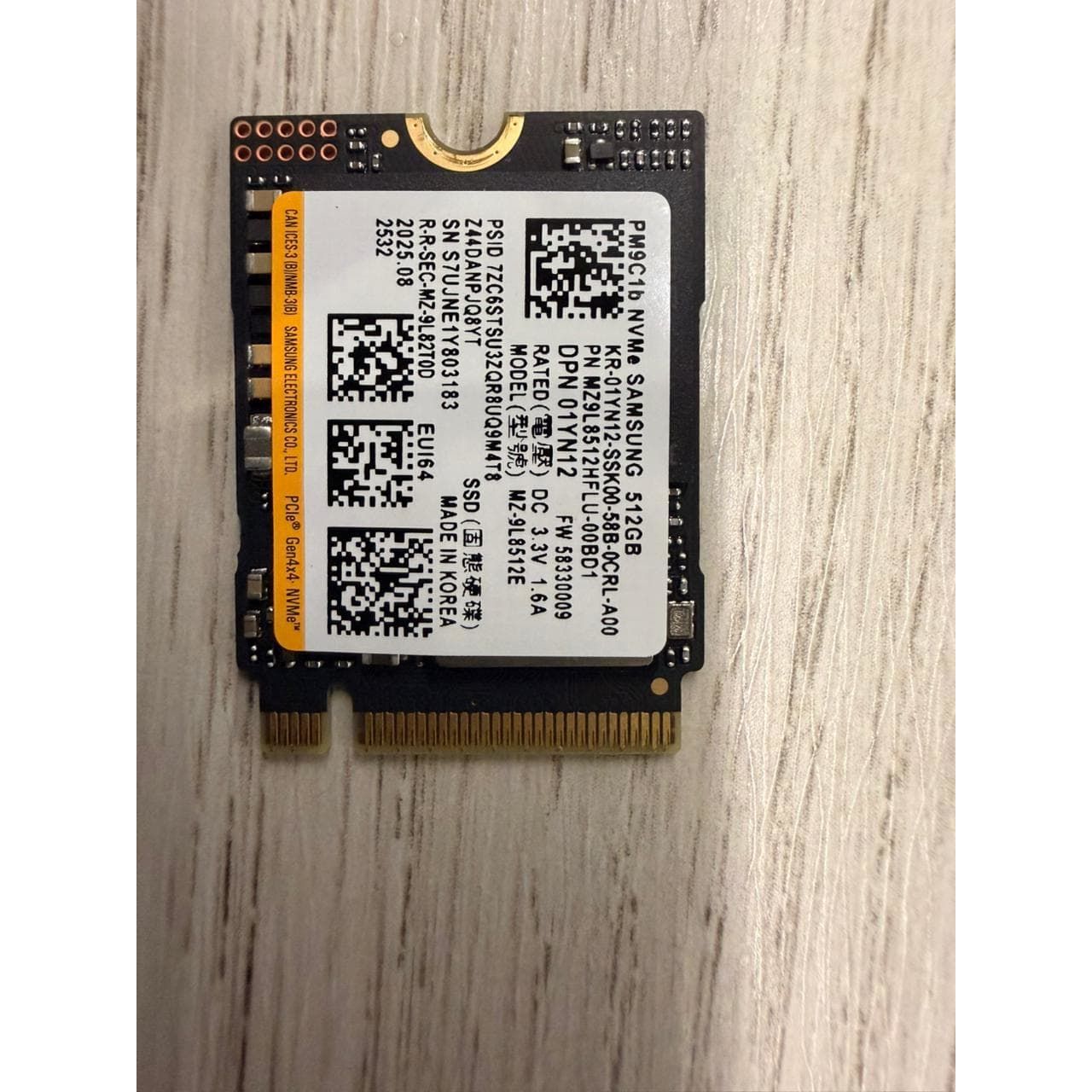 Samsung PM9C1a 512GB M.2 NVMe Used SSD - Computify.in