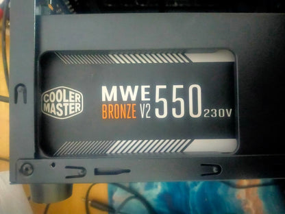 Cooler Master MWE 550 80 Plus Bronze Certified 550 Watts Used PSU