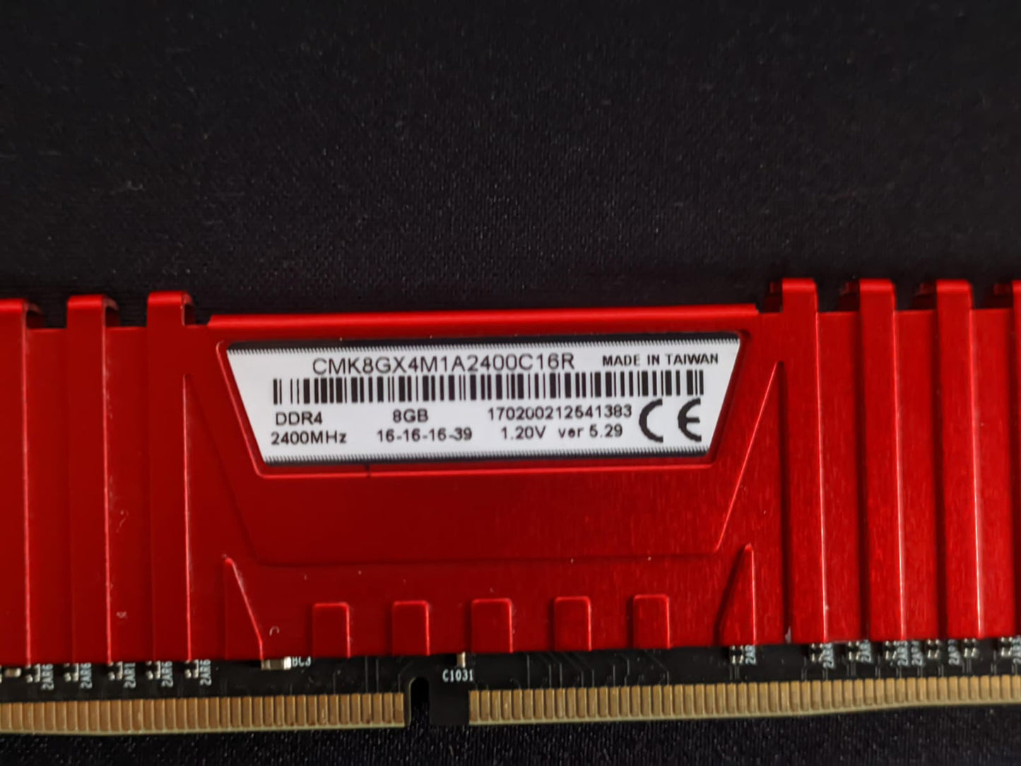 Corsair Vengeance LPX 8GB DDR4 2400MHZ C16 Used RAM