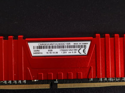 Corsair Vengeance LPX 8GB DDR4 2400MHZ C16 Used RAM
