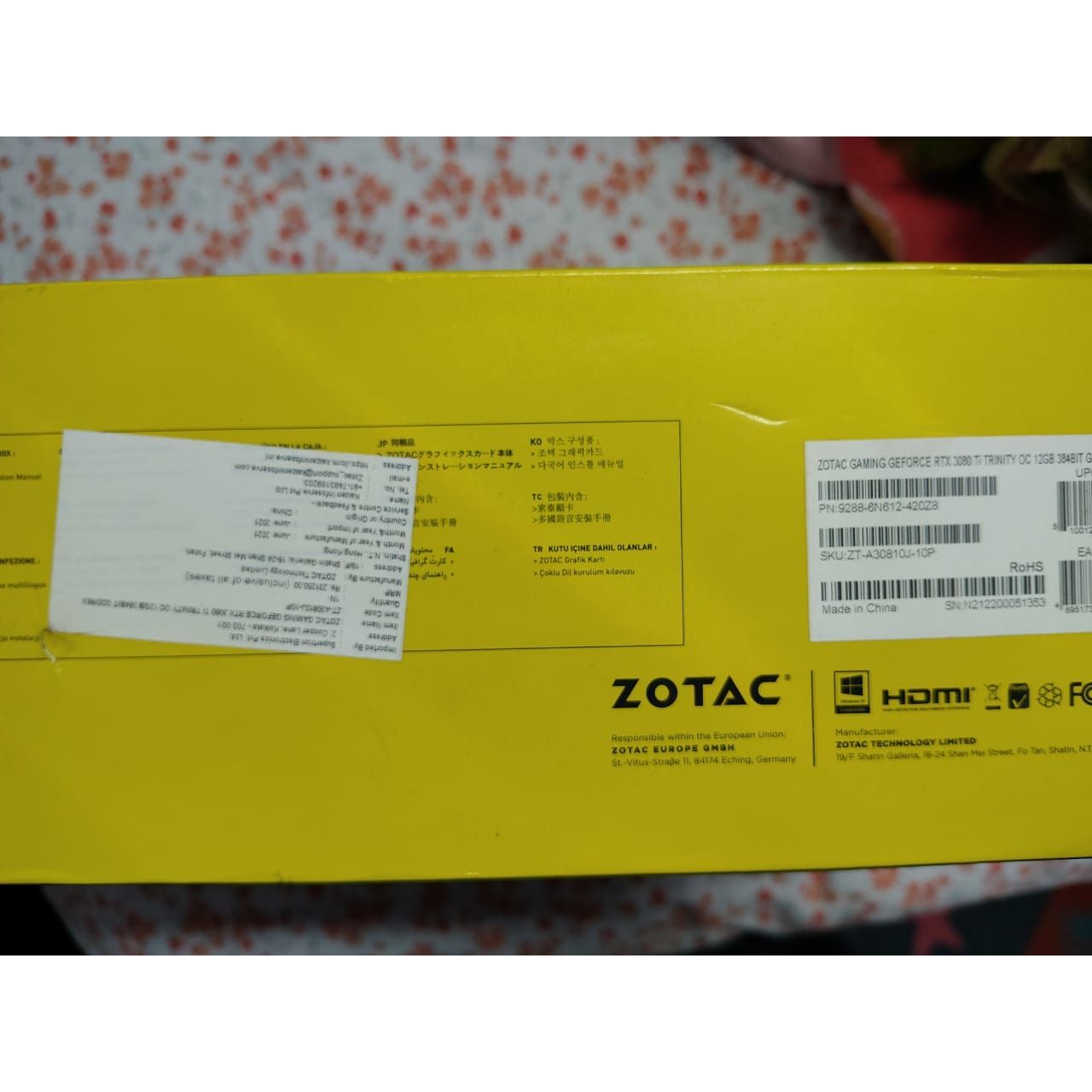 Zotac Gaming RTX 3080 Ti Trinity OC 12GB Used GPU - Computify.in