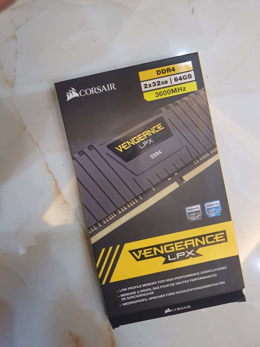 Corsair Vengeance LPX 64GB (32GB X 2) DDR4 3600MHZ CL18 Used RAM