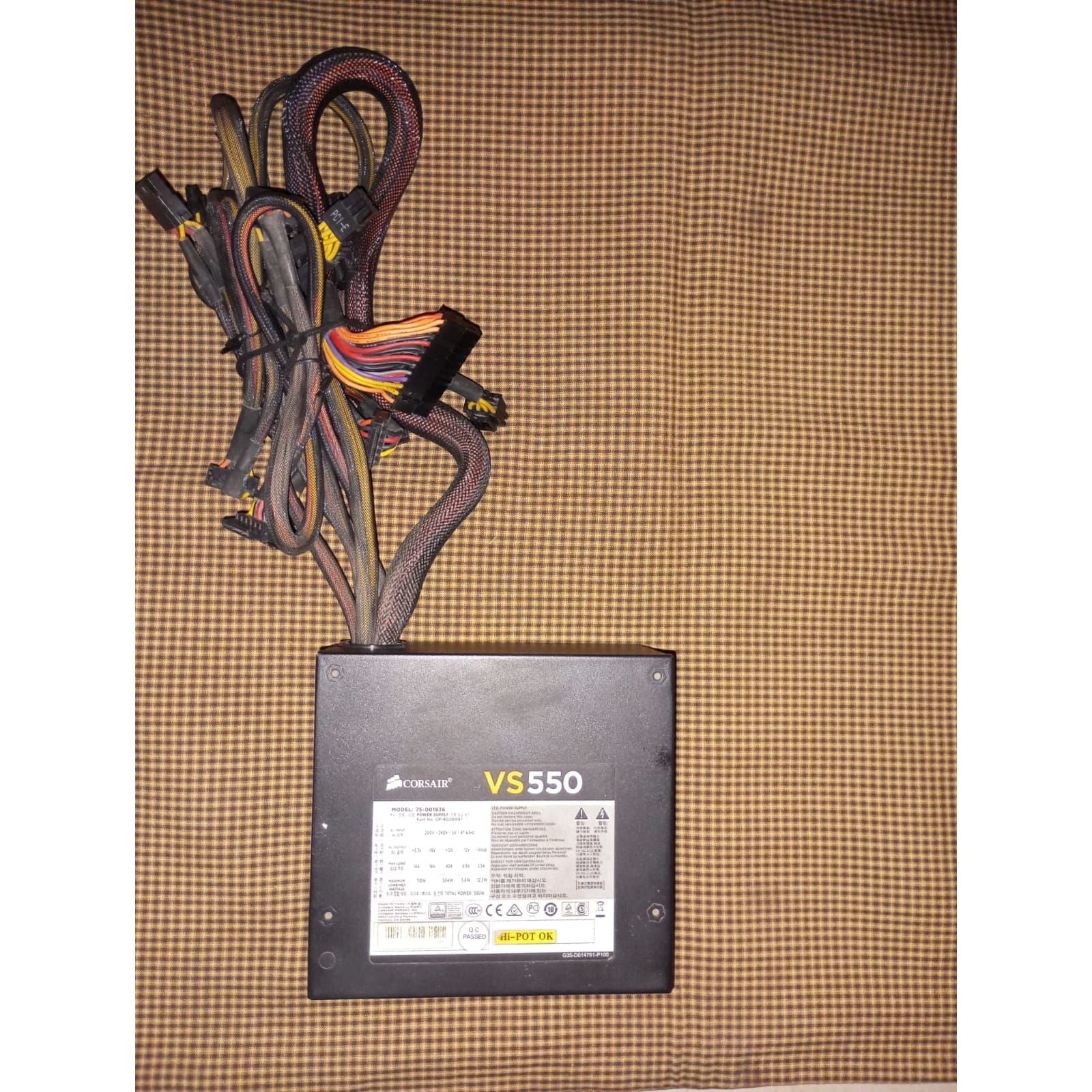 Corsair VS550 550-Watt Power Supply Used PSU - Computify.in