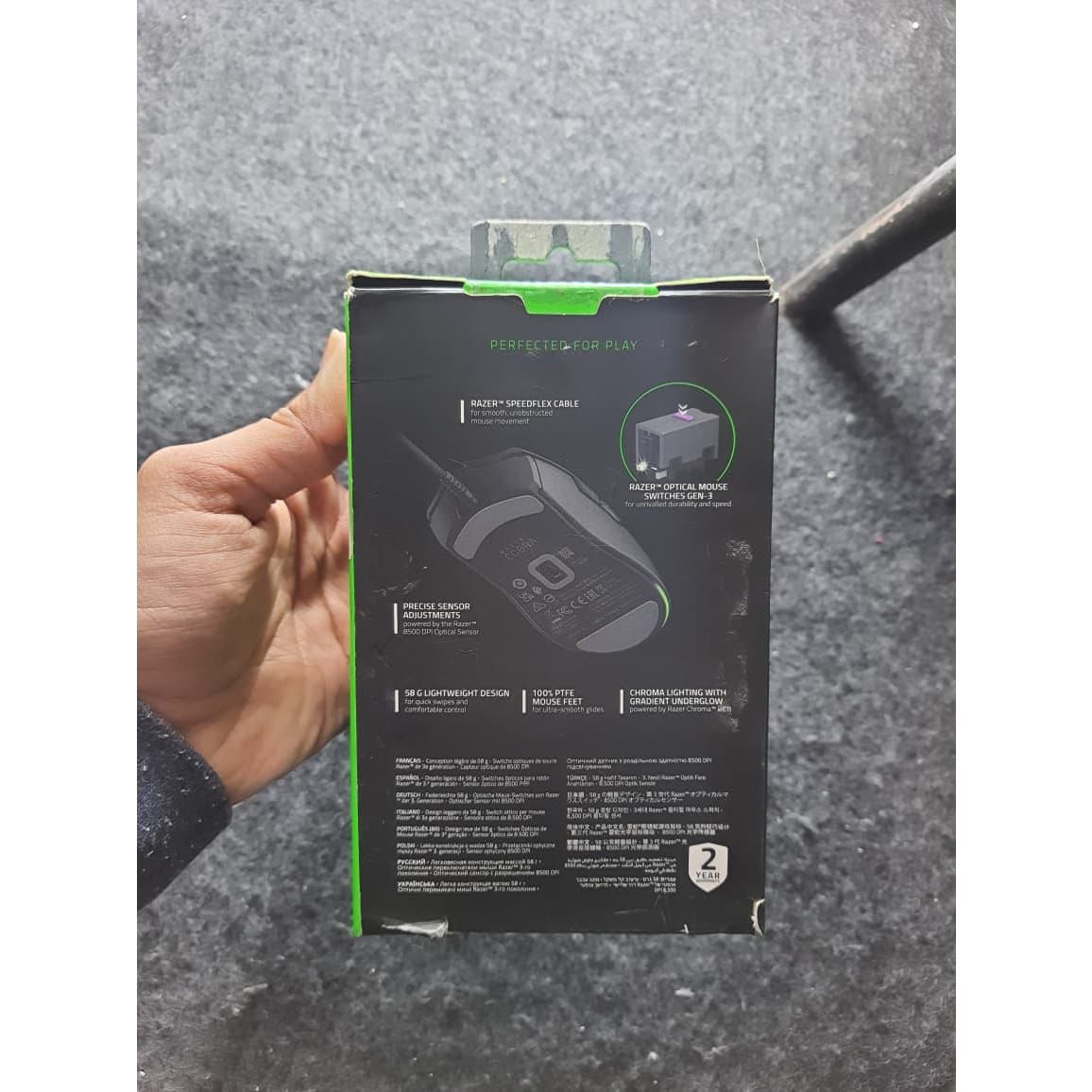 Razer Cobra Wired Gaming Mouse: 58g Lightweight Used Mouse - Computify.in
