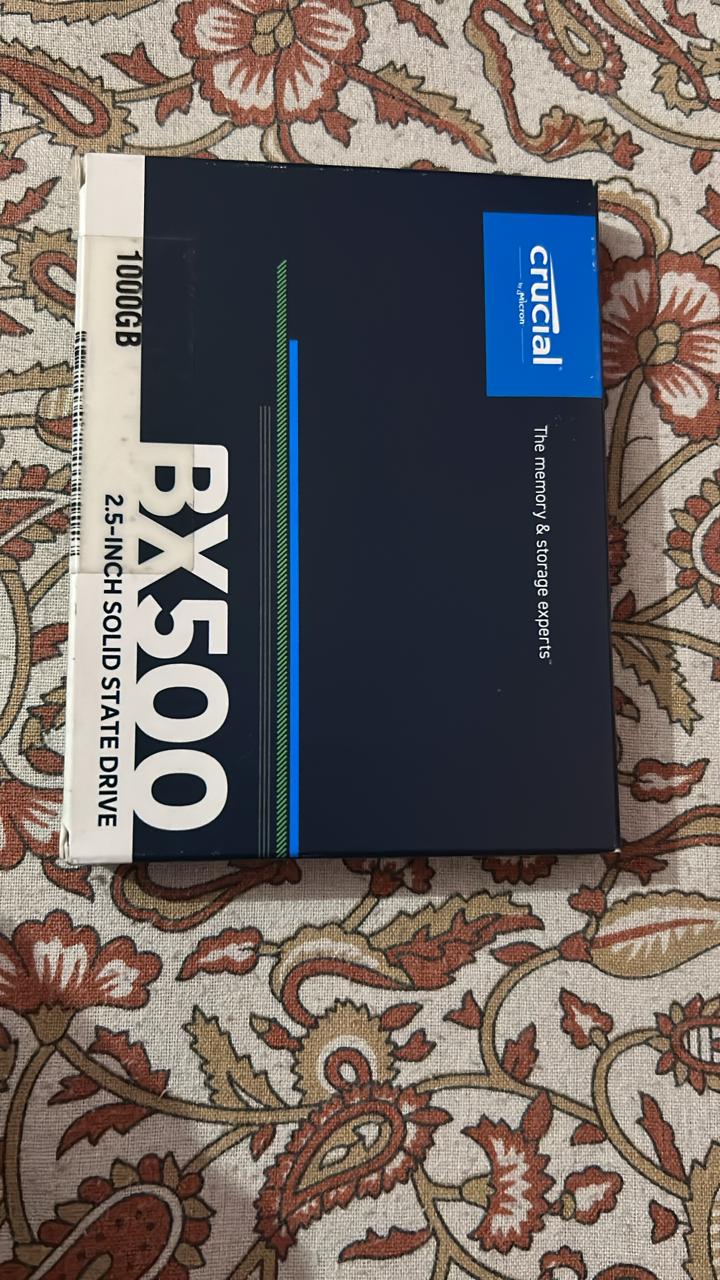 Crucial BX500 1000GB up to 540 MB/s SATA (2.5-inch) Used SSD