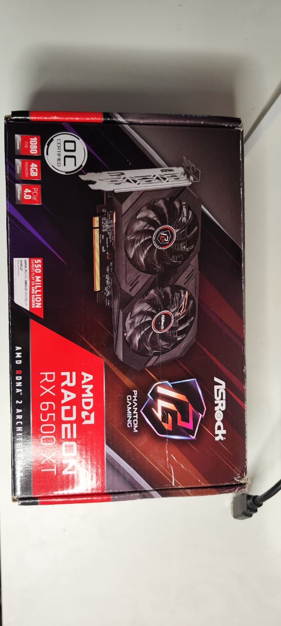 ASRock Radeon RX 6500XT Phantom Gaming 4GB Used GPU