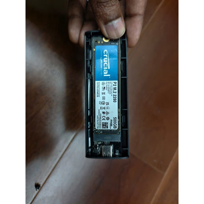 Crucial P2 500GB PCIe 3.0 3D NAND NVMe M.2 With Enclosure Used SSD - Computify.in