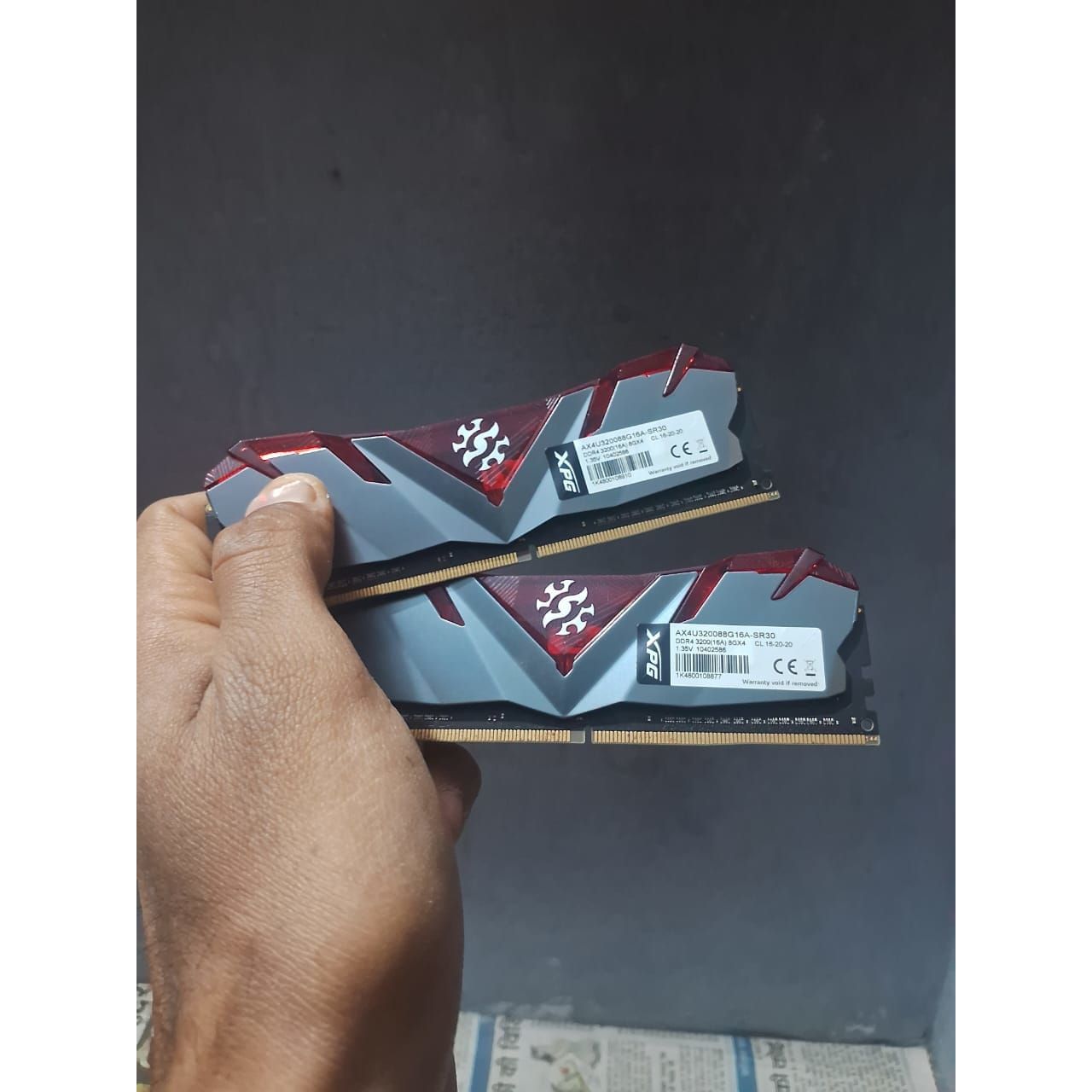 XPG ADATA GAMMIX D30 16GB (8x2) DDR4 3200MHZ Used RAM - Computify.in