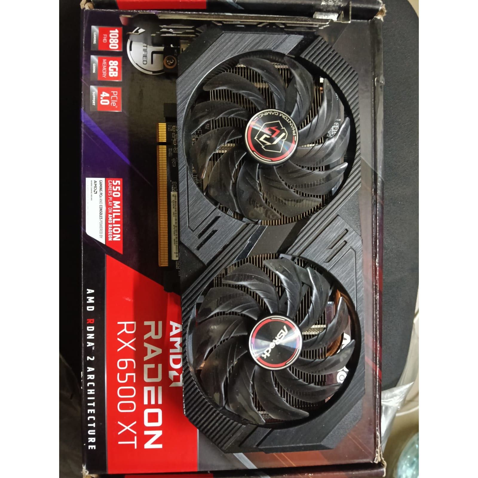 ASRock Radeon RX 6500XT Phantom Gaming 8GB Used GPU - Computify.in