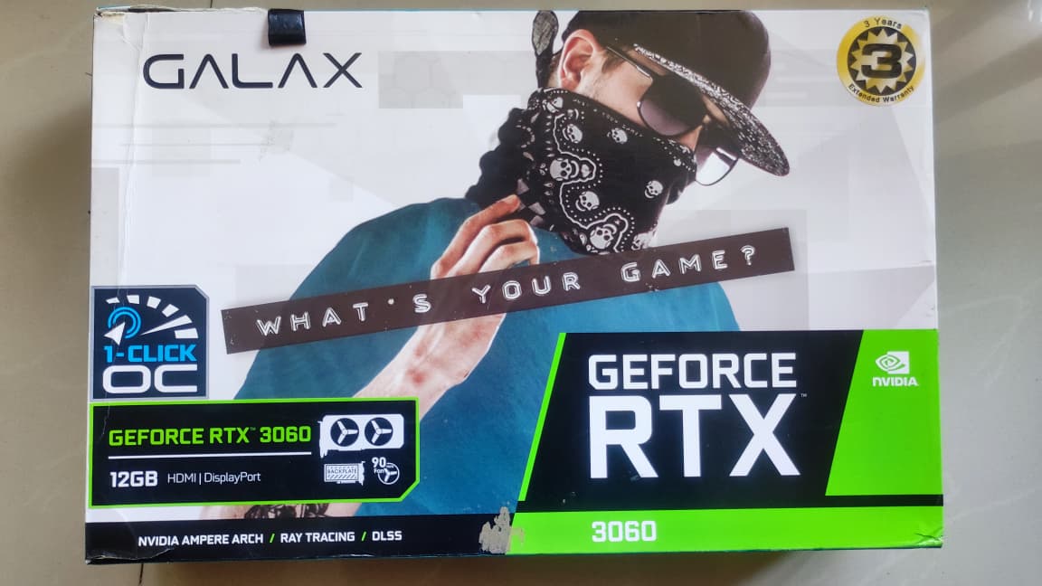 GALAX RTX 3060 OC Edition 12GB Used GPU