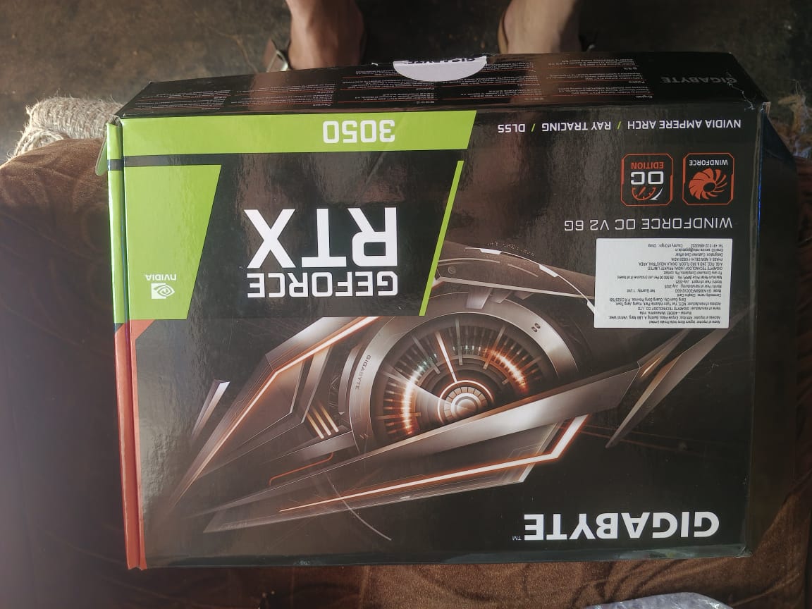 Gigabyte Geforce RTX 3050 6Gb Twin X2 Used GPU