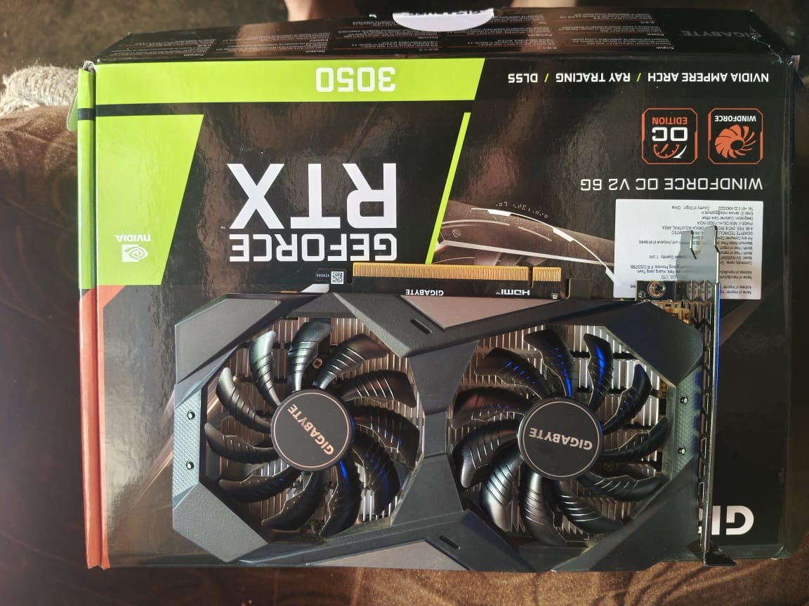 Gigabyte Geforce RTX 3050 6Gb Twin X2 Used GPU