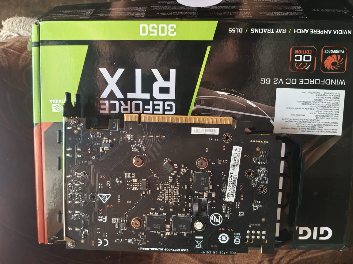 Gigabyte Geforce RTX 3050 6Gb Twin X2 Used GPU