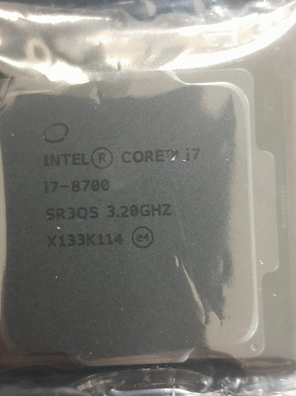 Intel Core i7-8700 Processor 6 cores, 12 threads USED CPU