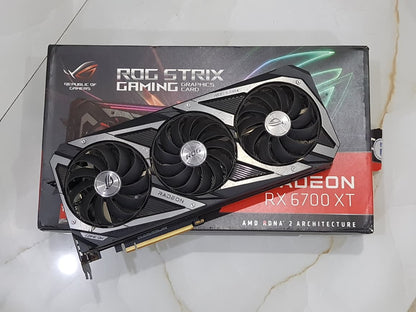 ASUS ROG STRIX RX 6700XT GAMING Triple Fan 12GB Used GPU