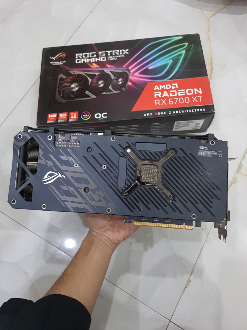 ASUS ROG STRIX RX 6700XT GAMING Triple Fan 12GB Used GPU