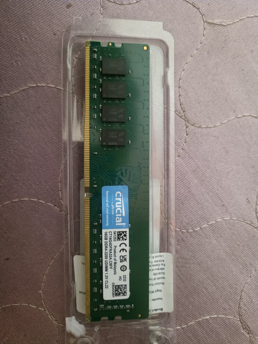 Crucial RAM 16GB DDR4 3200MHz DDR4 Used RAM