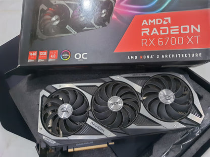 ASUS ROG STRIX RX 6700XT GAMING Triple Fan 12GB Used GPU