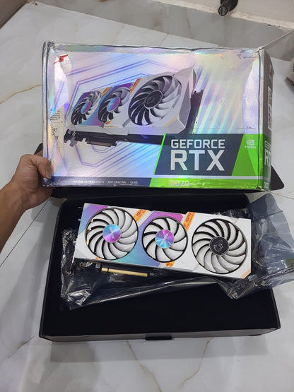 COLORFUL iGame GeForce RTX 3070 Ultra W OC Triple Fan 8GB Used GPU