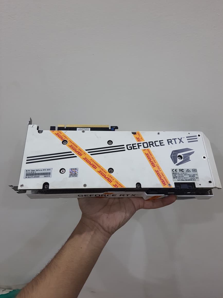 COLORFUL iGame GeForce RTX 3070 Ultra W OC Triple Fan 8GB Used GPU