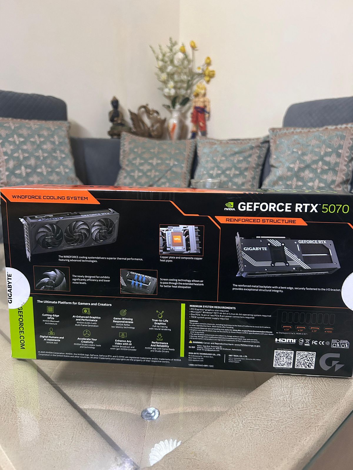 Gigabyte NVIDIA GeForce RTX 5070 Windforce OC SFF 12GB GDDR7 Used GPU