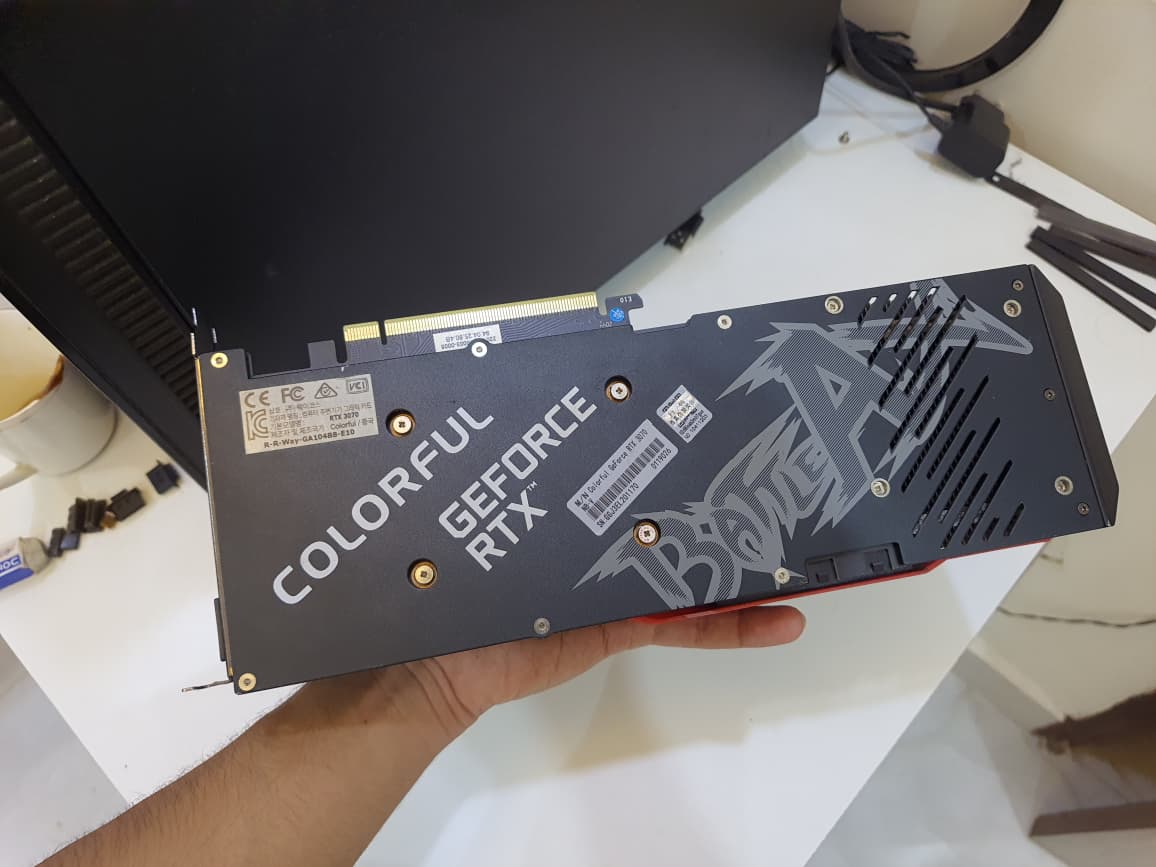 COLORFUL RTX 3070 NB Battle AX Triple Fan 8GB Used GPU