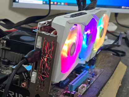 ASROCK Radeon RX 7600 XT Steel Legend OC 16GB Used GPU