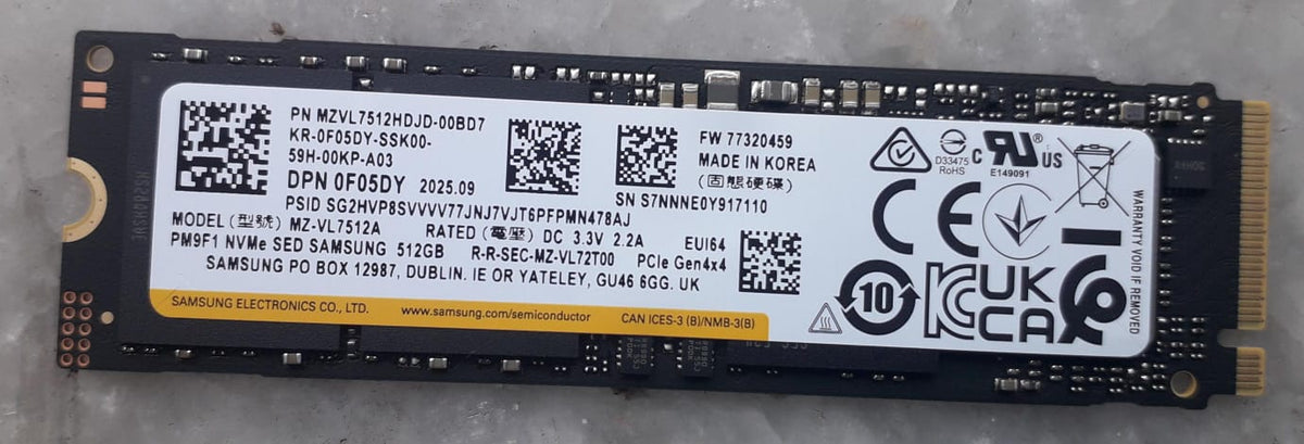 Samsung PM9F1 512GB PCIe Gen4 NVMe Used SSD