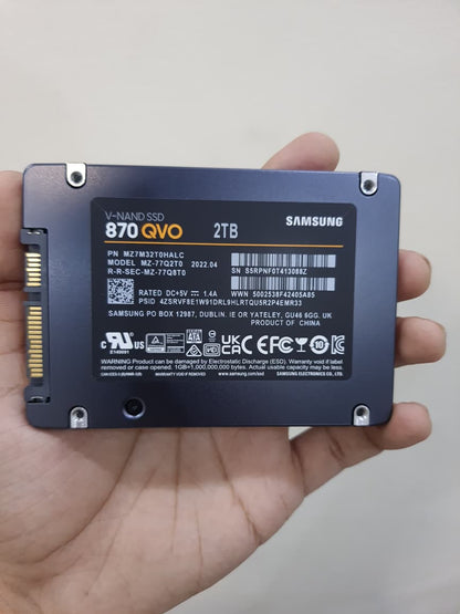 SAMSUNG 870 QVO SATA III 2.5" 2TB Internal SSD  Used SSD