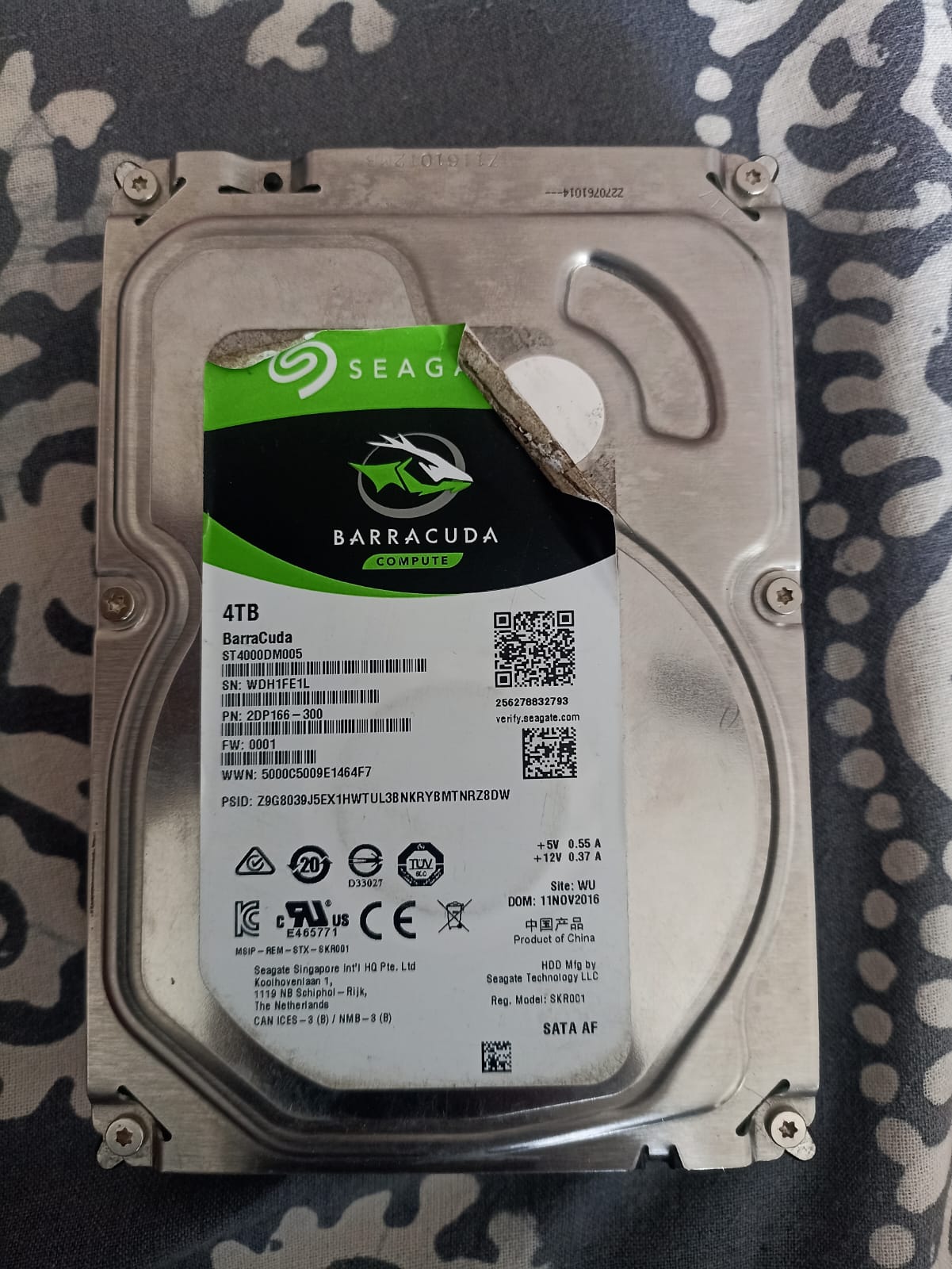 Seagate BarraCuda 4TB Internal HDD 3.5 inch Used HDD