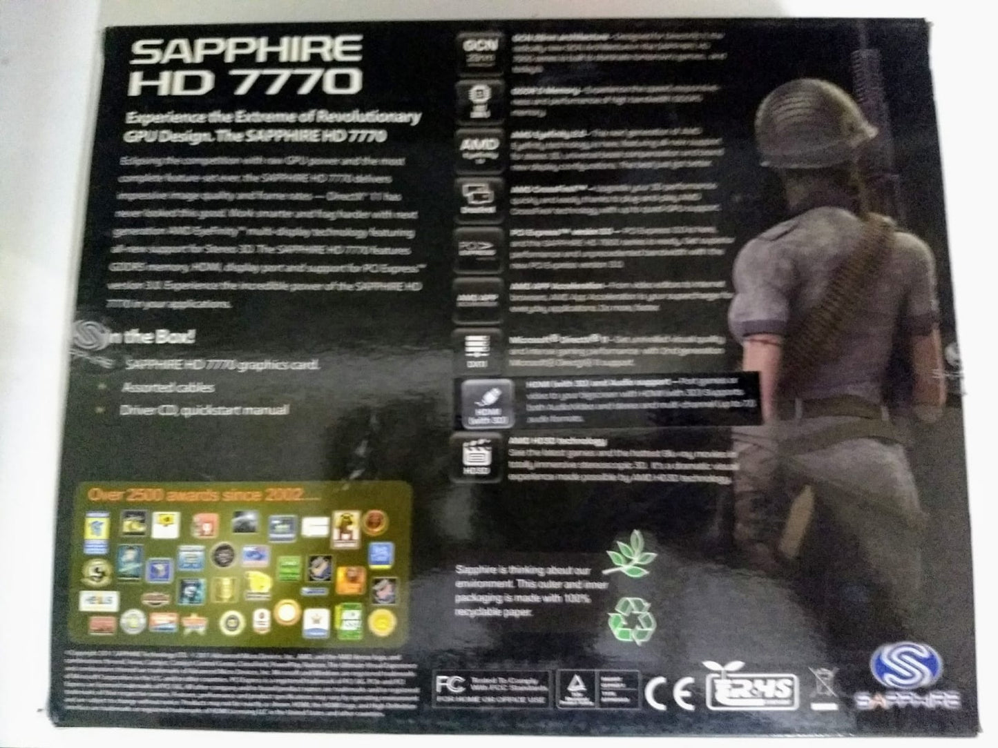 Sapphire HD 7770 GDDR5 1 GB Used GPU