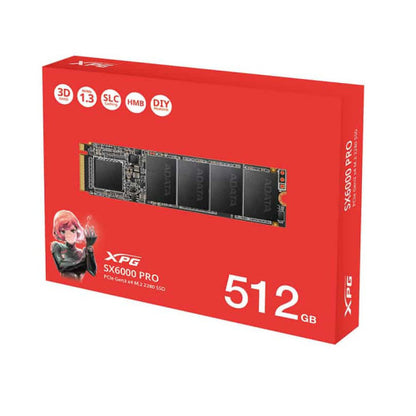 ADATA XPG SX6000 Pro M.2 512GB PCIe Gen3 NVME Used SSD