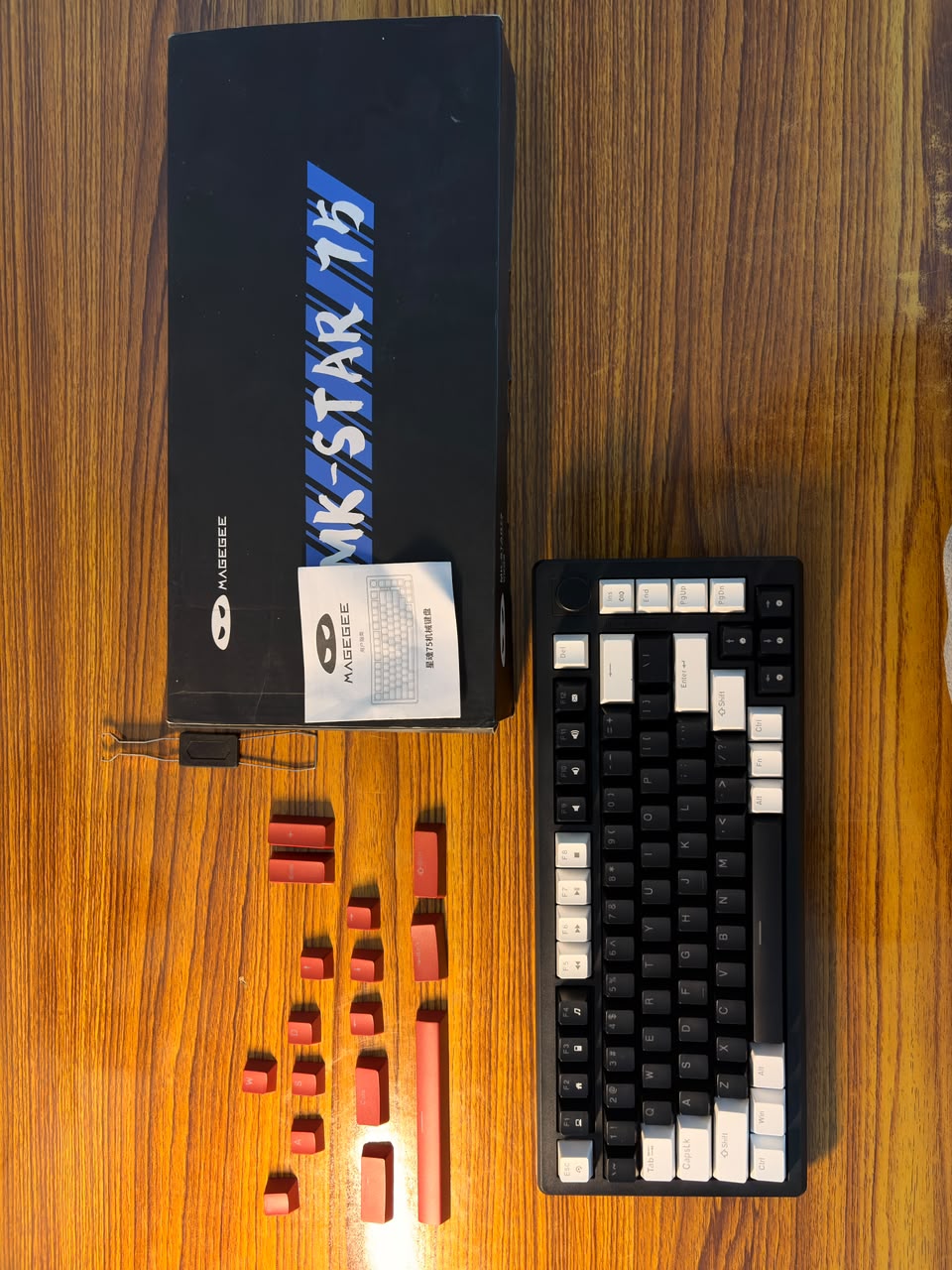 Magegee Mk-Star75 Black Yellow Switch Mechanical Keyboard - Wired Used Keyboard