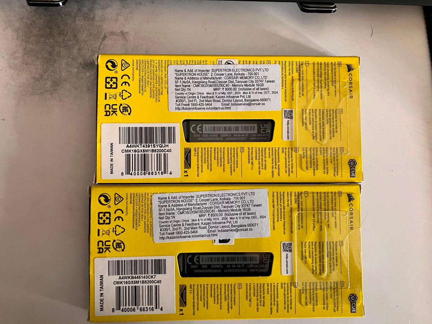 Corsair Vengeance 32GB (16x2) DDR5 5200MHZ CL40 Used RAM