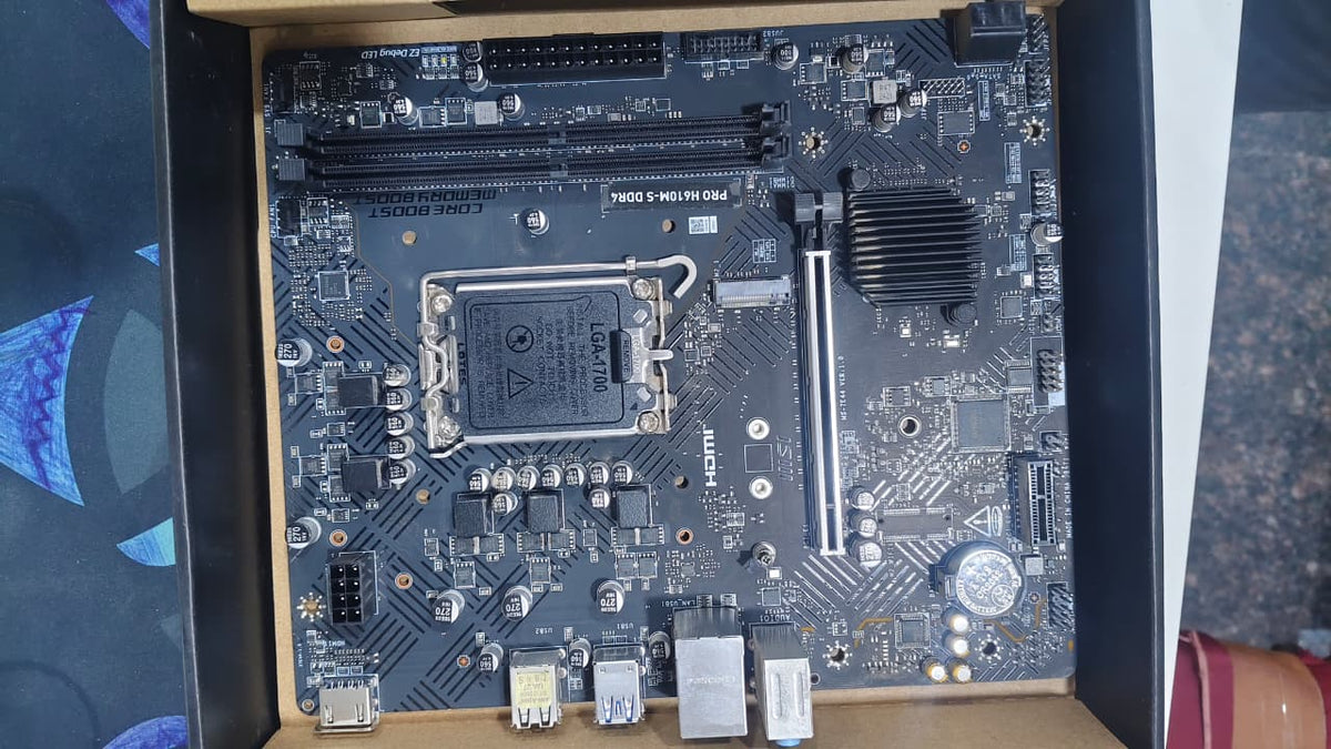 MSI PRO H610M S LGA1700 Socket DDR4 Used Motherboard