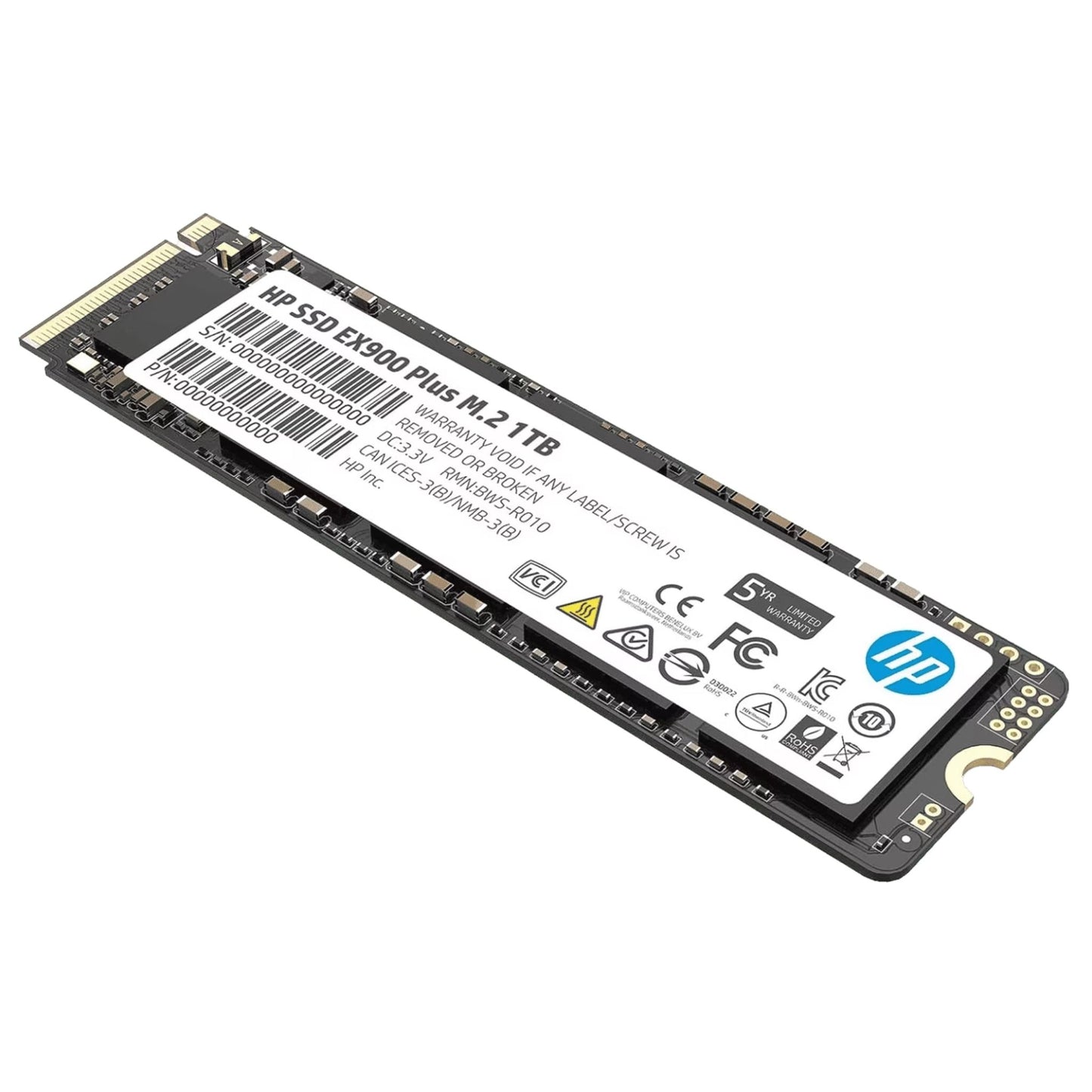 HP EX900 Plus 1TB NVMe M.2 PCIe 3x4 Used SSD