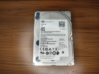Seagate 3TB BarraCuda 5400 rpm SATA Internal HDD 2.5 inch Used HDD