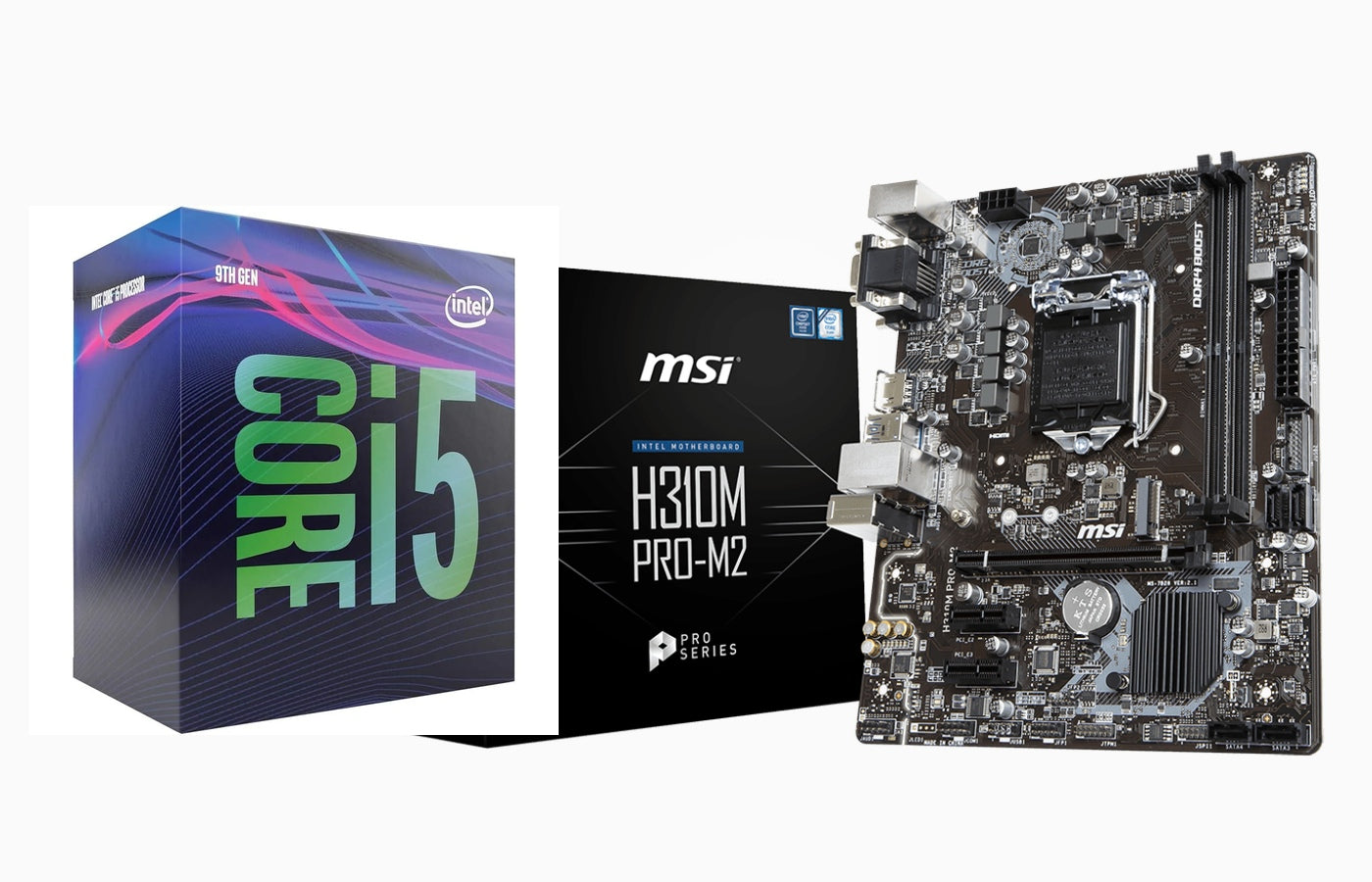 Intel Core i5-9400 + MSI H310M PRO M2 MOTHERBOARD (Processor+Motherboard) Used COMBO