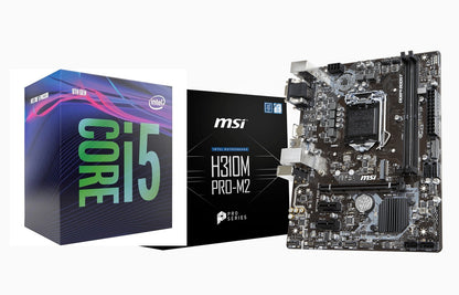 Intel Core i5-9400 + MSI H310M PRO M2 MOTHERBOARD (Processor+Motherboard) Used COMBO