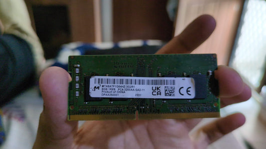 Micron 8GB DDR4 3200MHZ SODIMM Used Laptop RAM