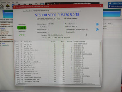 Seagate 5TB BarraCuda 5400 rpm SATA Internal HDD 3.5 inch Used HDD