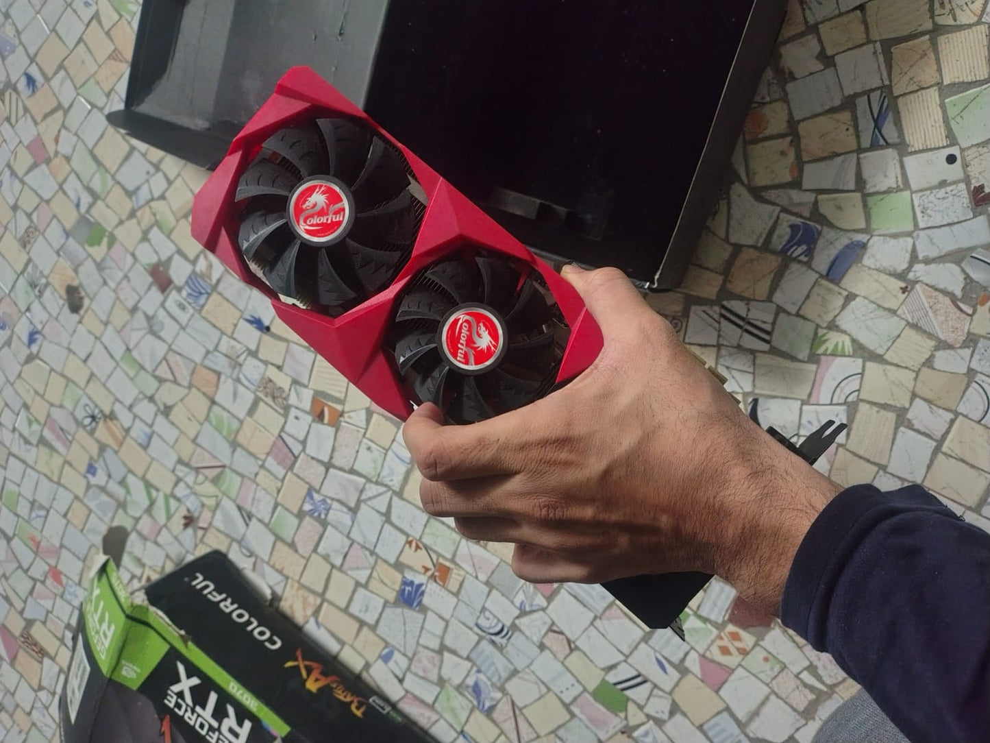 COLORFUL RTX 3070 NB Battle AX Triple Fan 8GB Used GPU